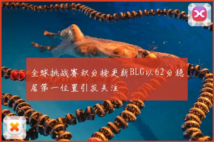 全球挑战赛积分榜更新BLG以62分稳居第一位置引发关注
